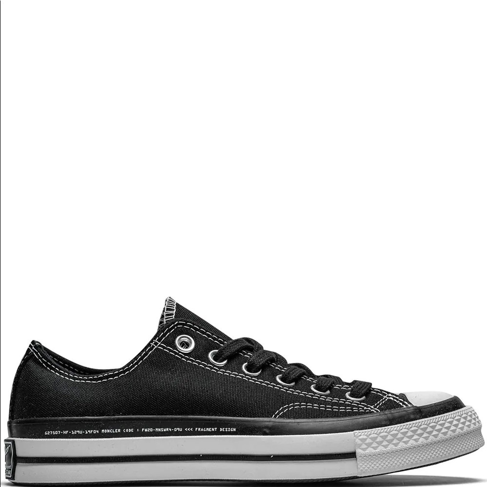 FRAGMENT DESIGN X MONCLER X CHUCK 70 LOW 'BLACK'